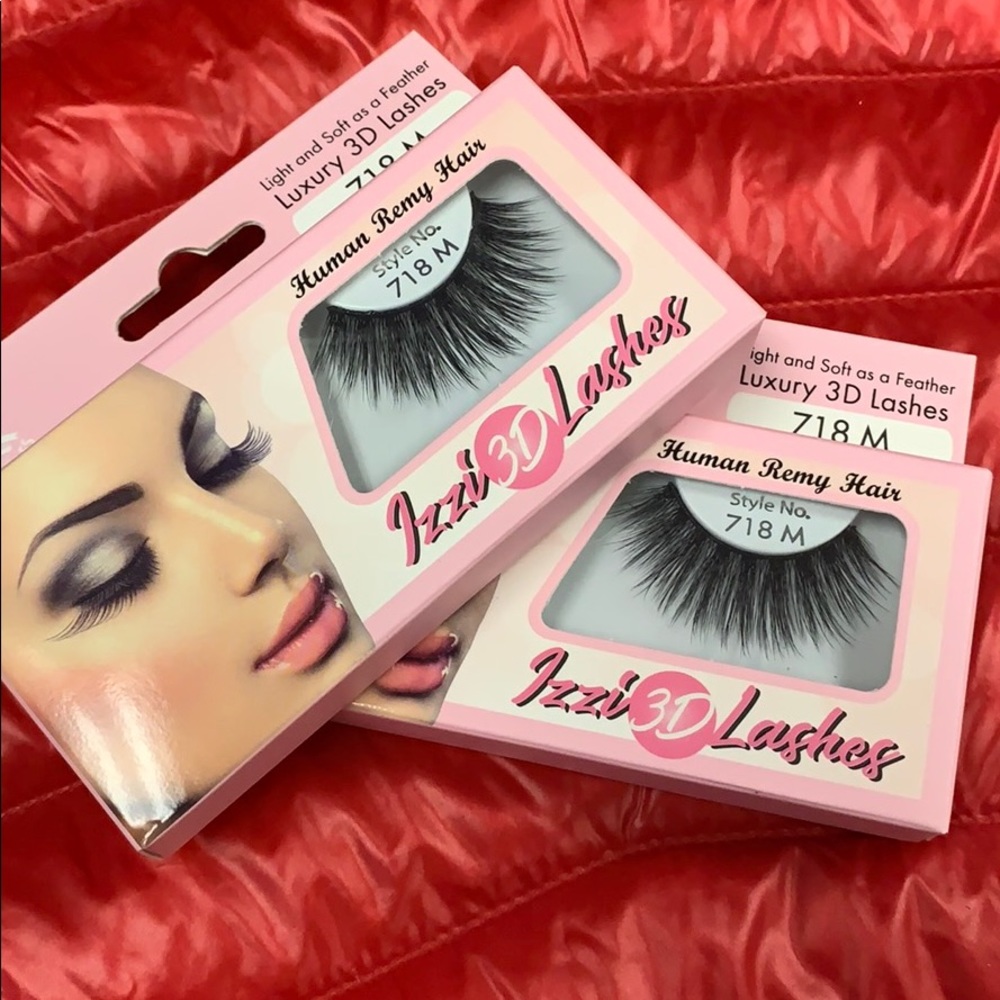 Izzi 3D lashes 718M Remy Human Hair-2 pack